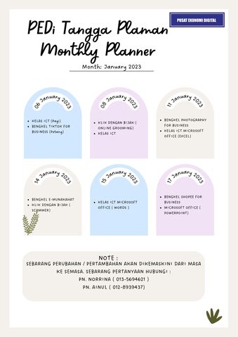Pastel Illustrative Cute Weekly Planner 1
